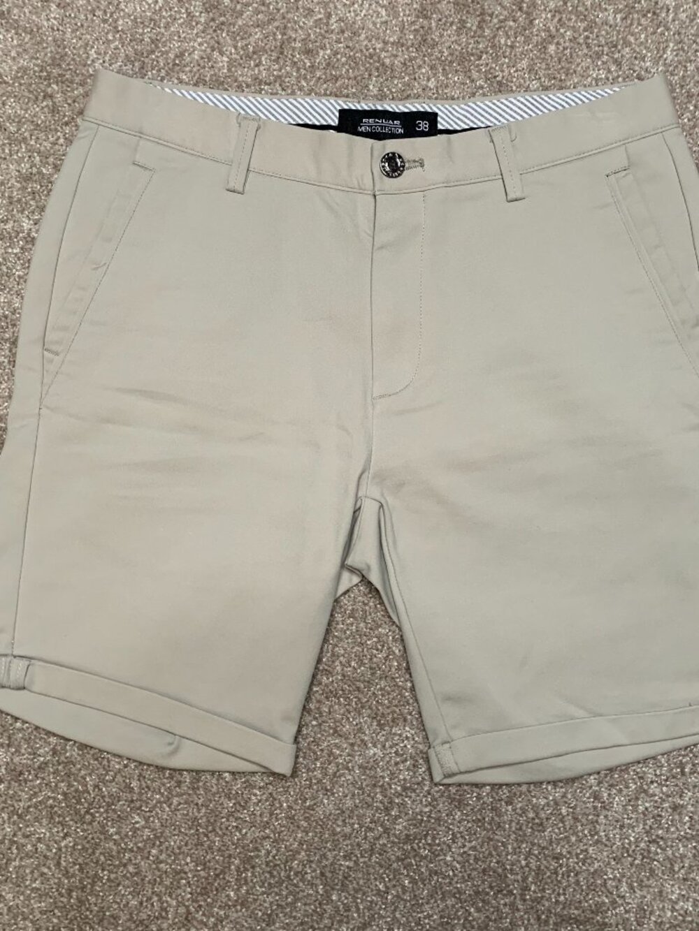 Renuar  Men Collection Pants Shorts SZ 30 Color Tan